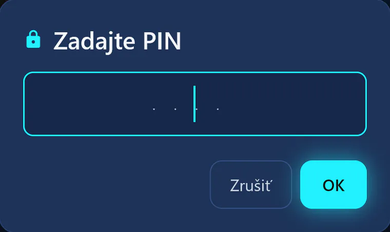 visiv v detskom profile: pri prechode na iný profil sa visiv opýta na PIN.
